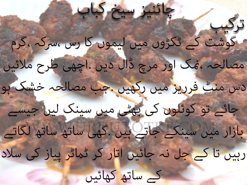 seekh kebab recipe in urdu