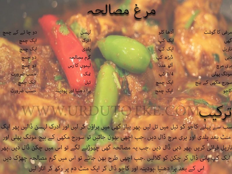 murgh masala recipe in hindi