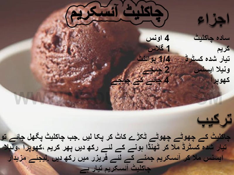 chocolate ice cream recipes in hindi