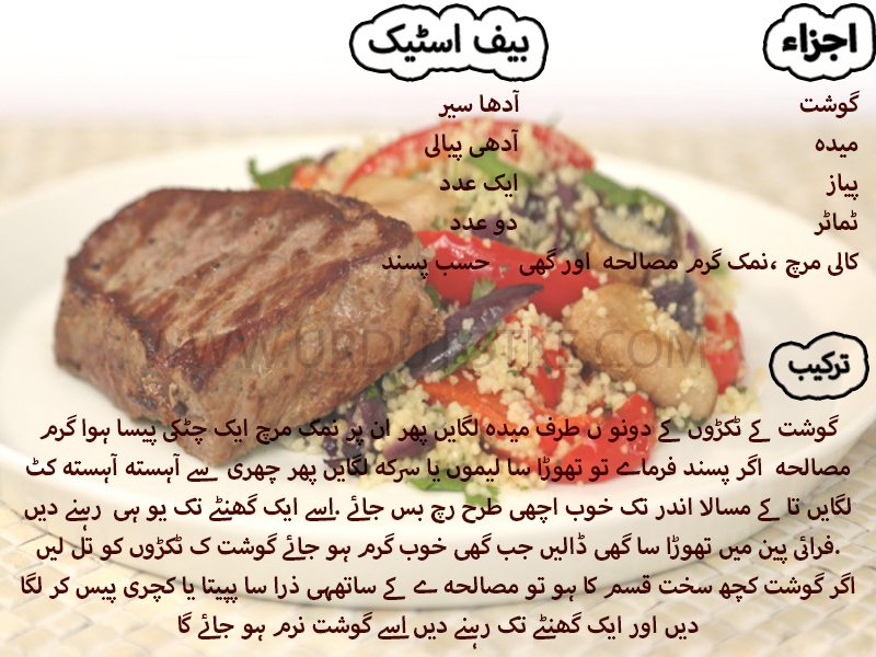 beef steak recipe with mushroom sauce