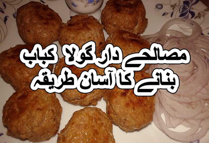 Fried gola kabab recipe in urdu