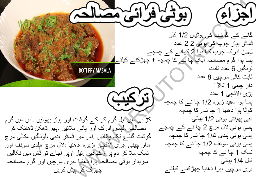 boti fry masala recipe