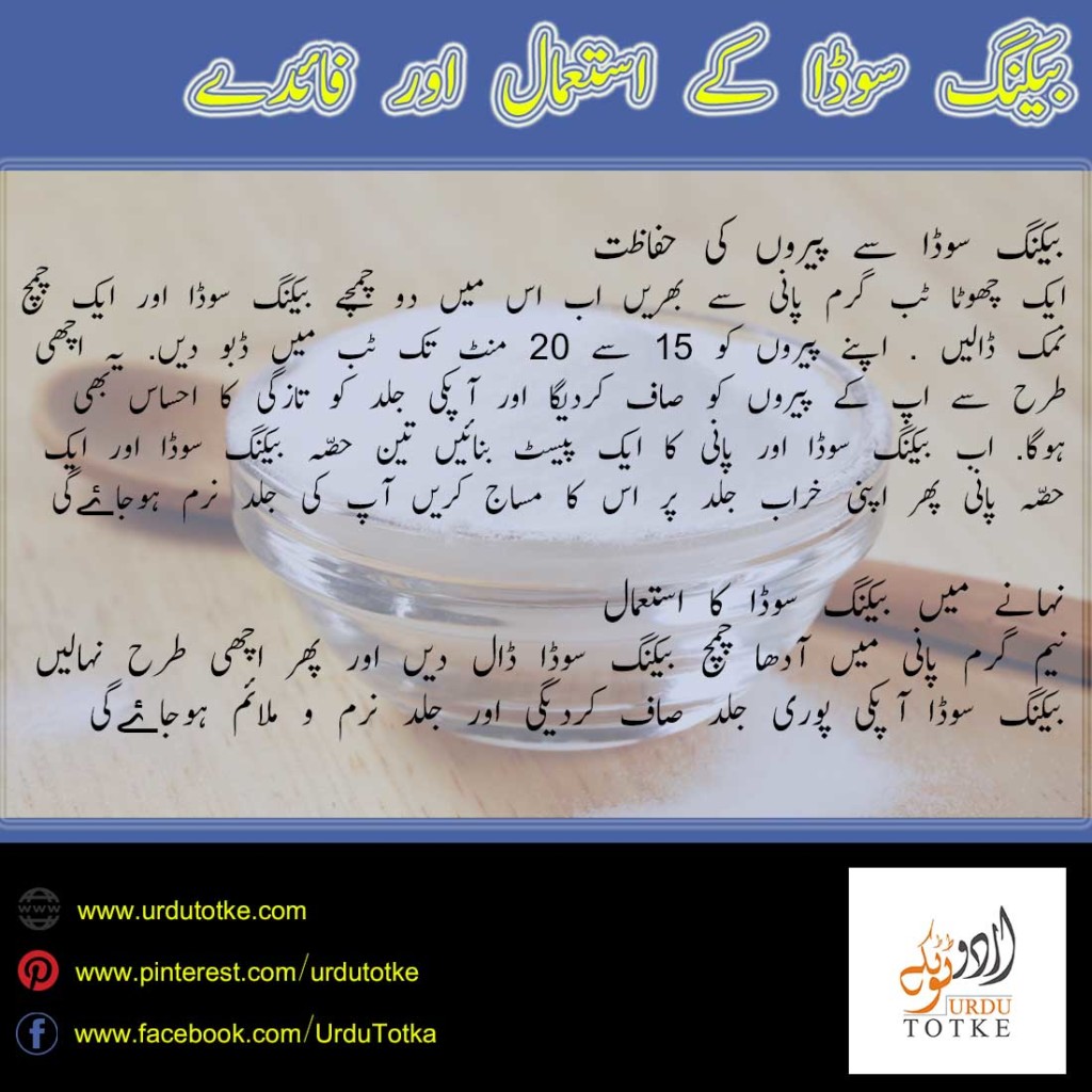 baking soda benefits in urdu