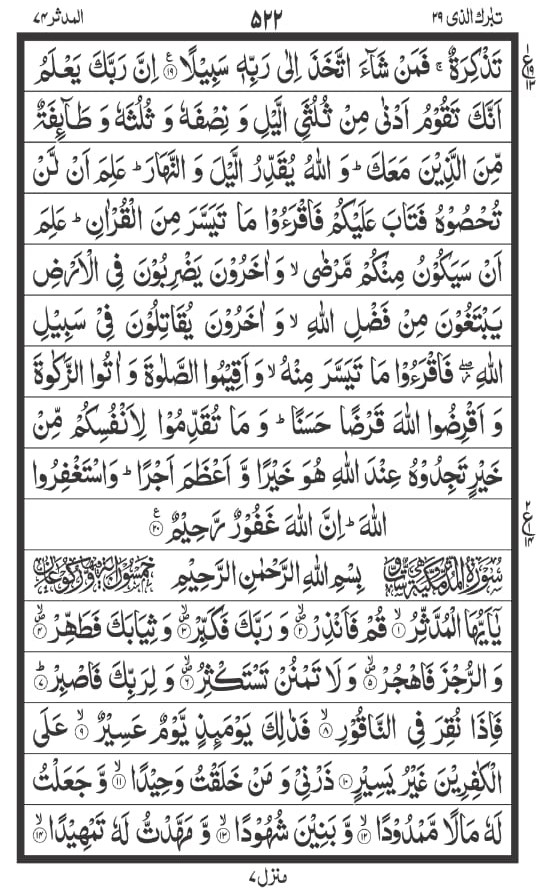 Surah Muzammil